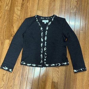 St. John open cardigan knit sweater, 4